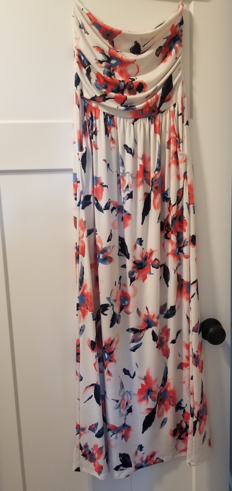 Summer time strapless dress